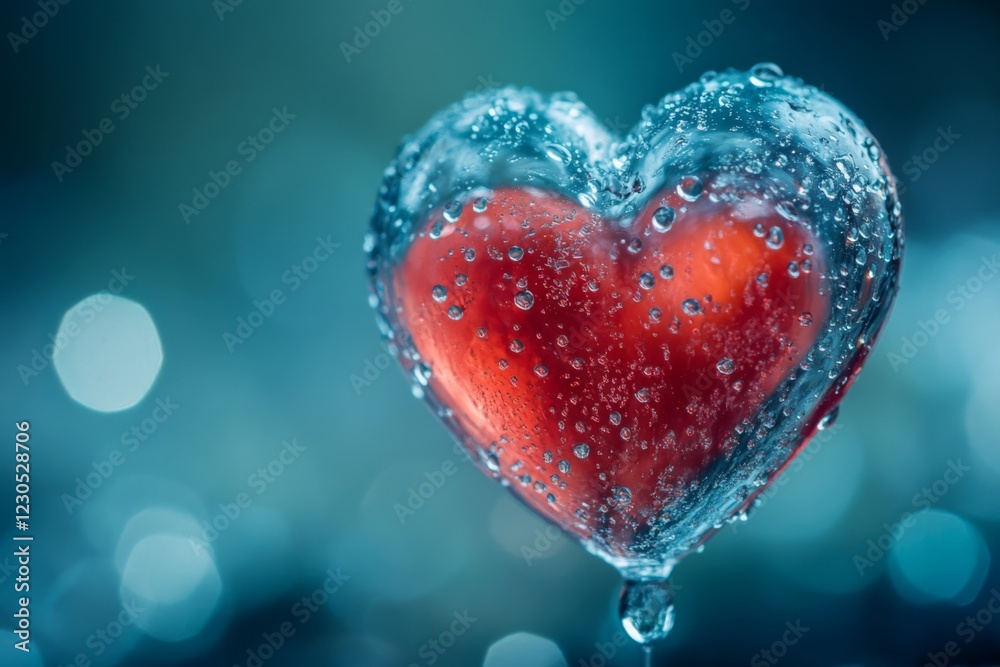 Fototapeta premium Heart Encased in Ice