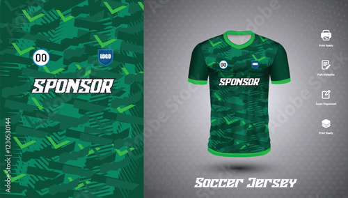 Soccer jersey design for sublimation