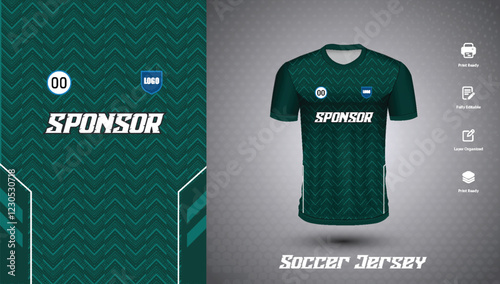 Soccer jersey design for sublimation