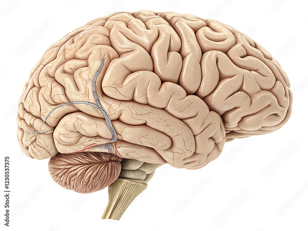 human brain isolated on white human brain isolated on white
