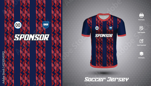 Soccer jersey design for sublimation