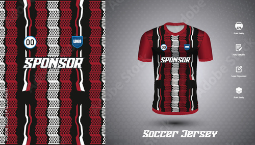 Soccer jersey design for sublimation