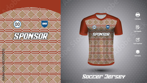 Soccer jersey design for sublimation