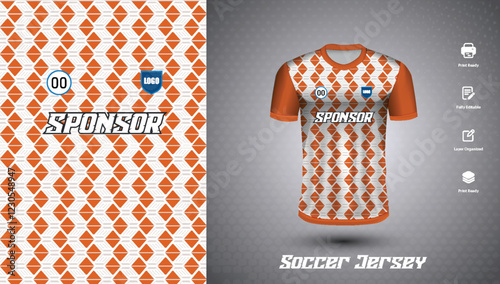 Soccer jersey design for sublimation