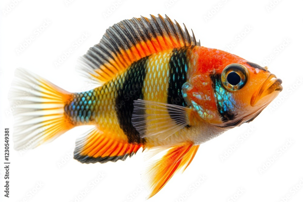 Fototapeta premium Colorful Tropical Fish on White Background