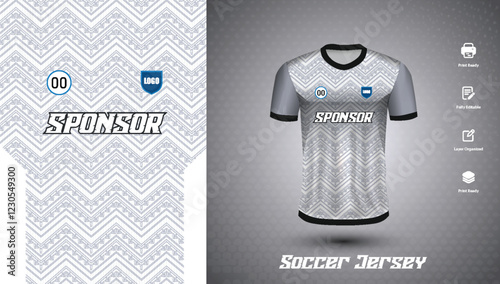 Soccer jersey design for sublimation