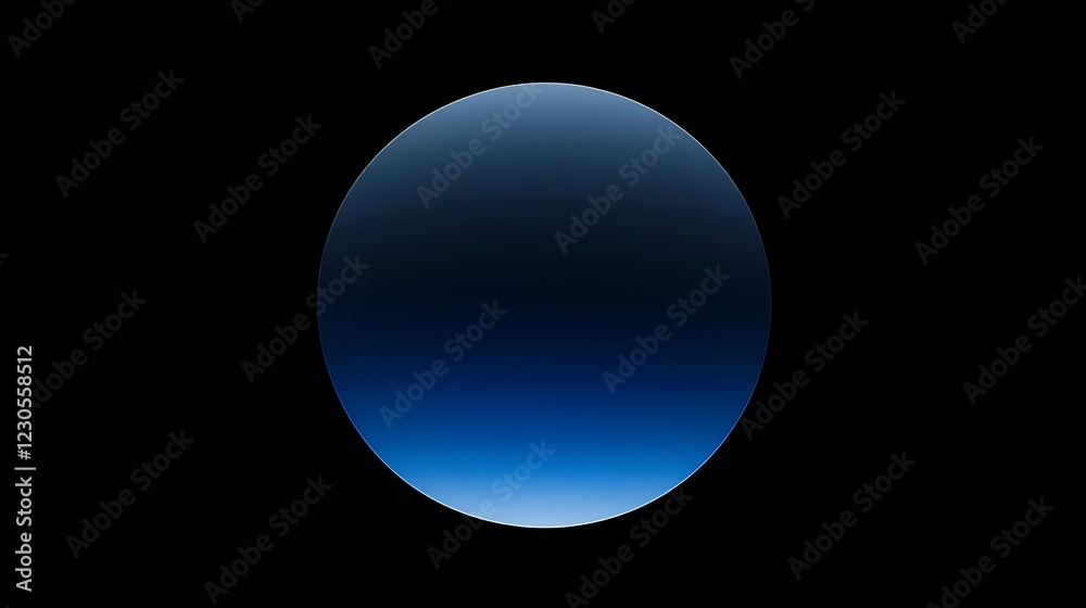 Blue sphere on black background for graphic design use Blue sphere on black background for graphic design use