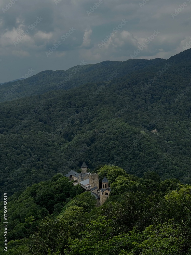 Fototapeta premium Temple in mountains