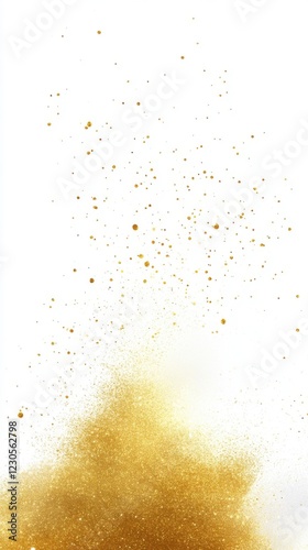 Golden dust creating a bright, shimmering effect.