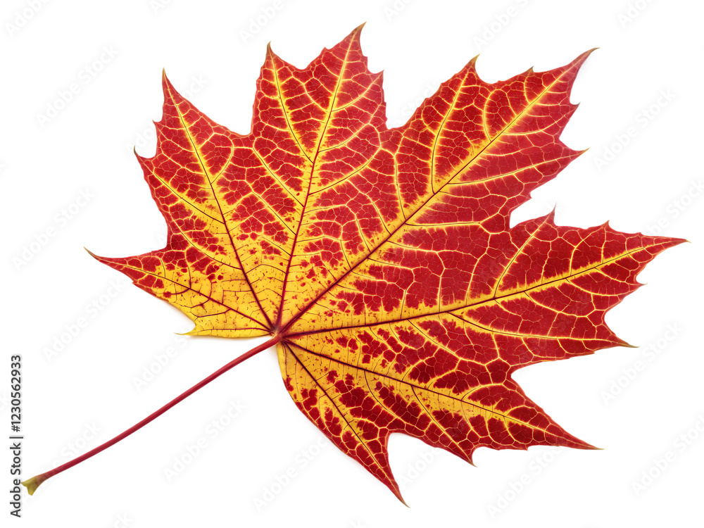 Fototapeta premium maple leaves isolated on white