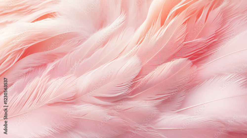 Soft pink feathers providing a delicate texture. Soft pink feathers providing a delicate texture.