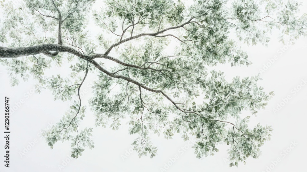 custom made wallpaper toronto digitalTree branches, leaves, sky, nature, peaceful background, home decor