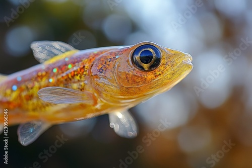 Close-up of Vibrant Fish With Bokeh Background