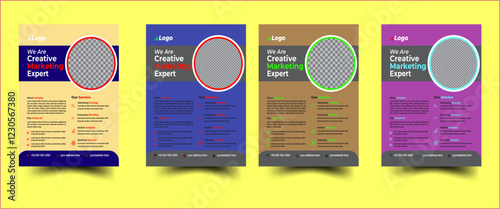 corporate business Flyer . newest trendy creative corporate multipurpose minimal official business advertising Flyer with creative corporate trendy geometric shape template print flyer design