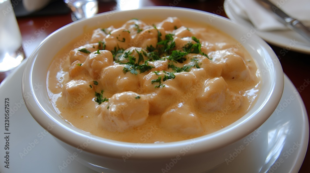 Creamy Seafood Gnocchi Bowl Delicious Food Dish Creamy Seafood Gnocchi Bowl Delicious Food Dish
