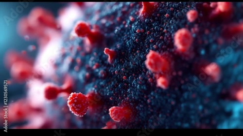 Microscopic View of a Coronavirus: A Detailed Look at the Viral Structure
