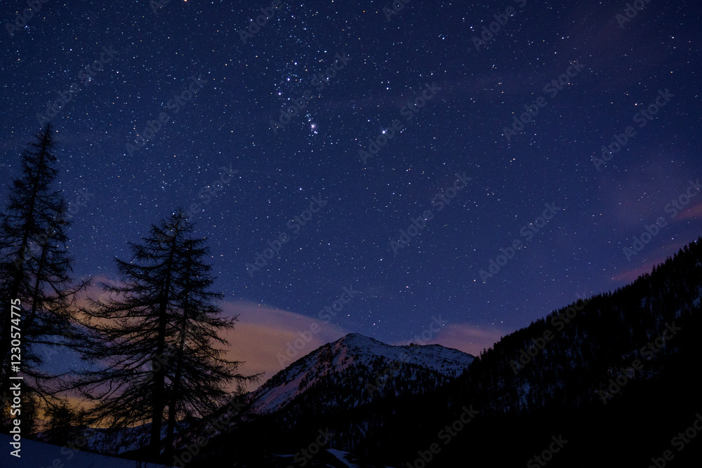 Fototapeta premium montagnes hiver