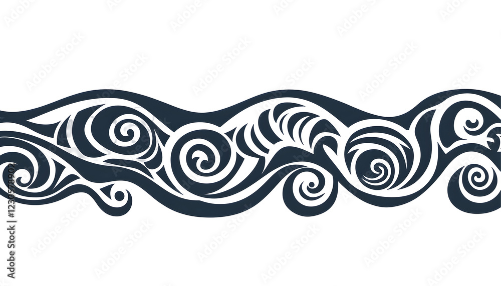 Fototapeta premium Tribal Wave Pattern