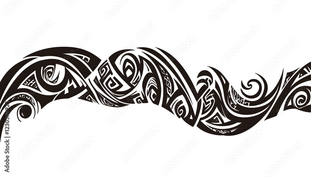 Fototapeta premium Tribal Wave Pattern