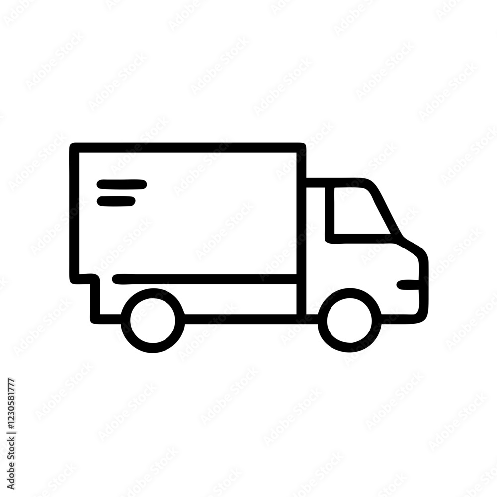 mover truck icon design