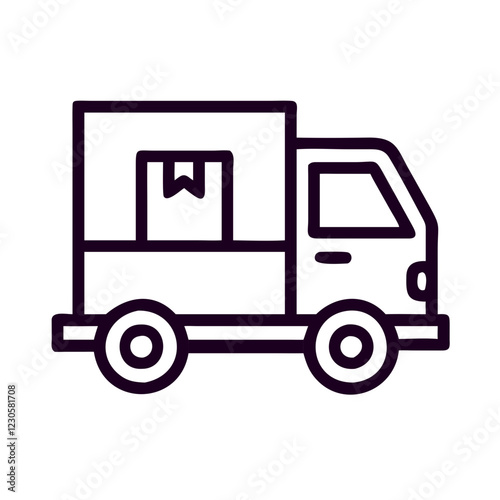 mover truck icon design