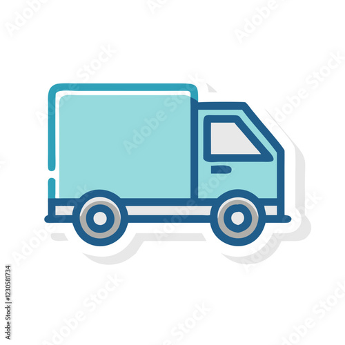 mover truck icon design