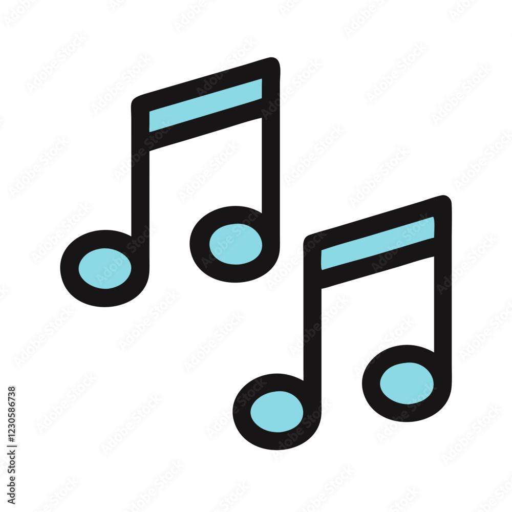 musical notes icon design musical notes icon design