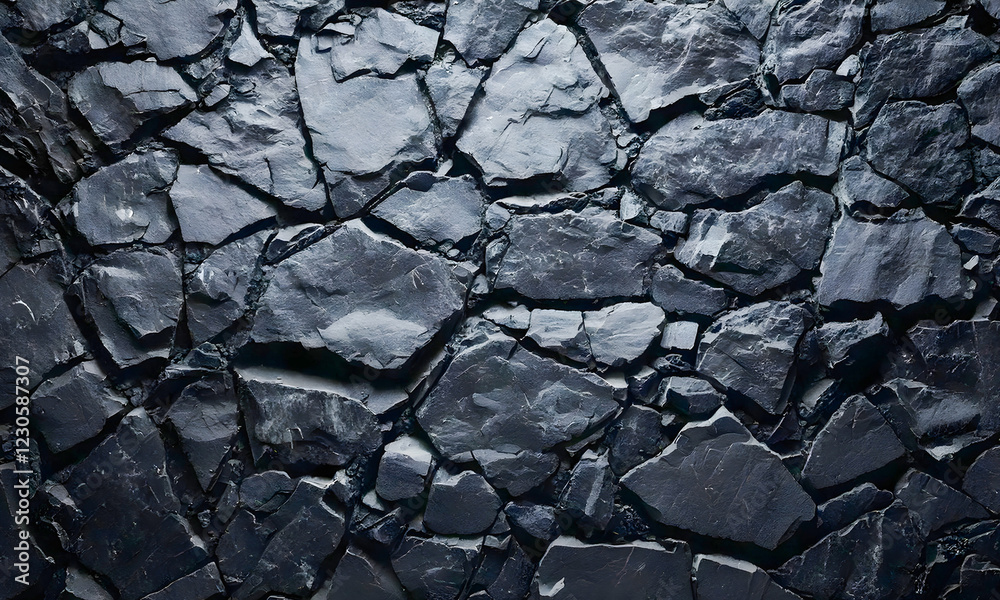 Fototapeta premium Asphalt Texture Sleek Onyx A Captivating Black background.