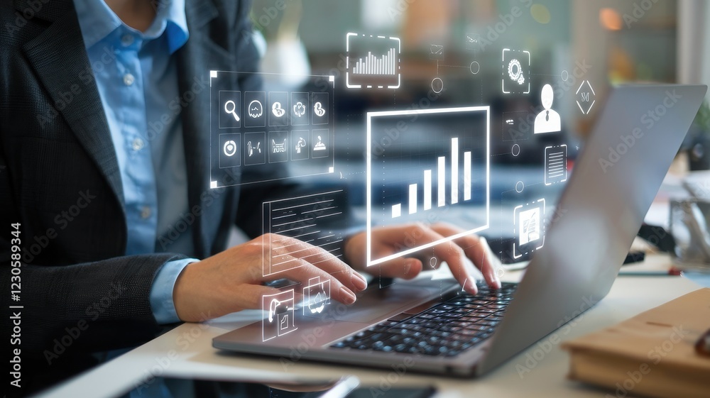 Fototapeta premium Business Analytics: Data-Driven Decision Making