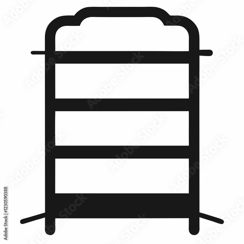 shelves isolated on white