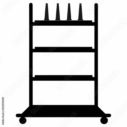 shelf with shelves