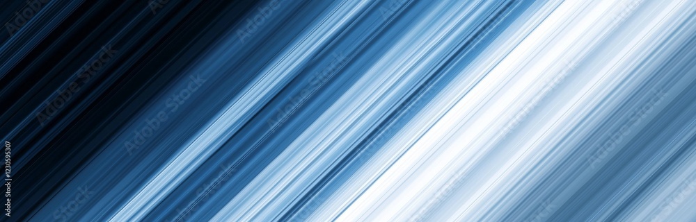 Fototapeta premium Abstract blue and black form a light pattern with a gradient texture on the floor wall, blended with a soft tech metal look, on a diagonal background that is black, dark, clean, and modern