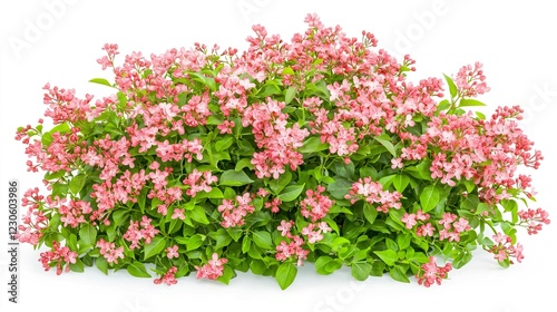 Wallpaper Mural Lush Blooming Pink Flowers Surrounded by Green Leaves in Garden Torontodigital.ca