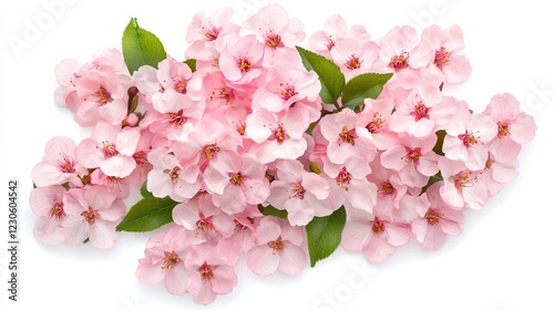 Wallpaper Mural Delicate Pink Cherry Blossom Flowers on White Background Torontodigital.ca