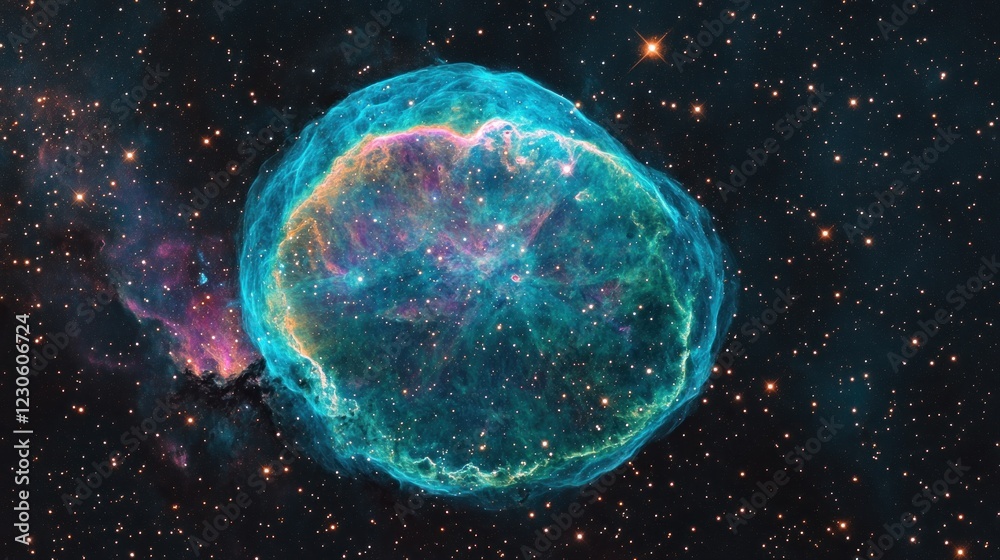 Fototapeta premium Celestial Nebula Cosmic Cloud Stellar Explosion Remnant