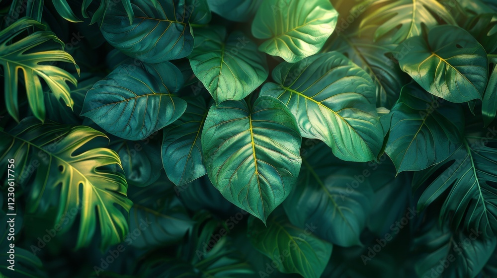 custom made wallpaper toronto digitalA lush green plant with leaves that are large and leafy