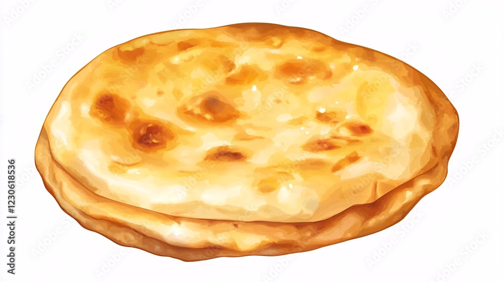 Golden-brown flatbread, warm and inviting, perfect for any meal. Golden-brown flatbread, warm and inviting, perfect for any meal.