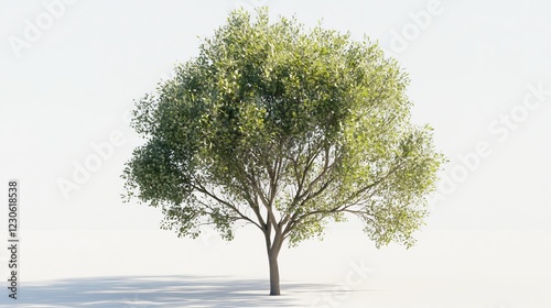 Animated tree icon with green foliage on white backdrop.