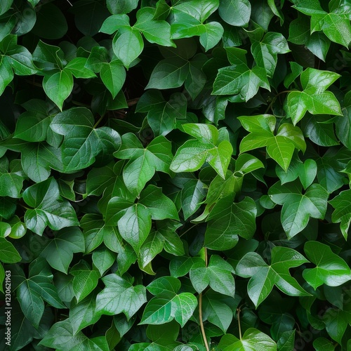 A lush green plant with leaves that are green and shiny