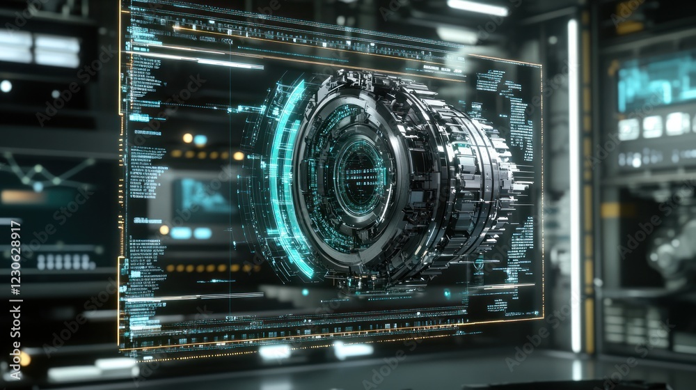 Futuristic Technology Displaying Complex Mechanical Design Futuristic Technology Displaying Complex Mechanical Design