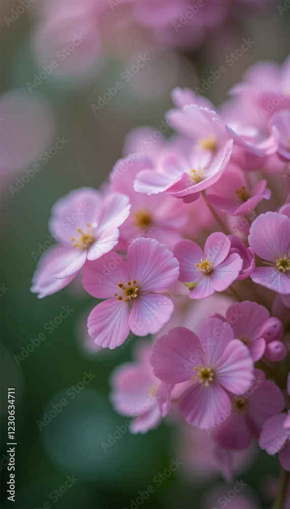 Macro Composition of Delicate Gypsophila Blooms Macro Composition of Delicate Gypsophila Blooms