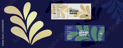 Elegant packaging design with soft organic shapes and a modern branding approach. Ideal for luxury and premium beauty products.