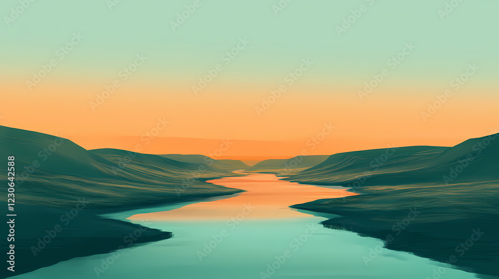 peaceful river valley peaceful river valley