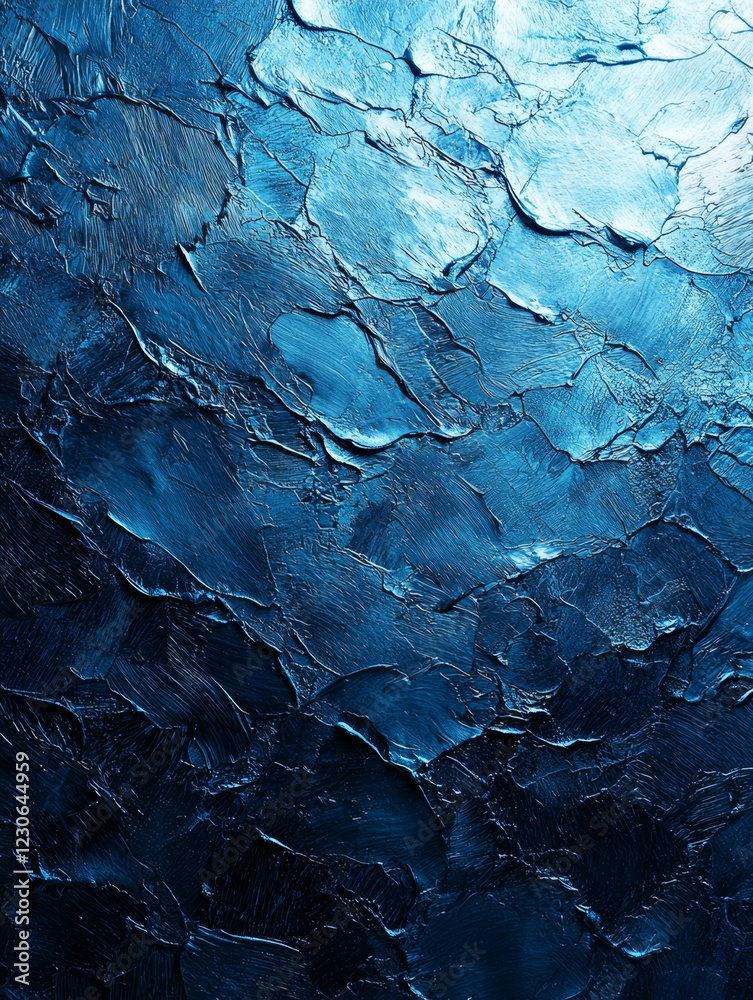 Deep Blue Textured Abstract Painting. Deep Blue Textured Abstract Painting.