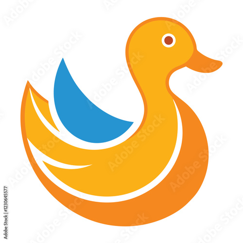 A Colorful Duck Vector Concept