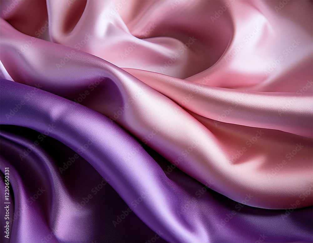 Obraz premium purple and pink silk and satin fabrics with a soft flowing and smooth texture create a luxurious backdrop for design and wallpaper