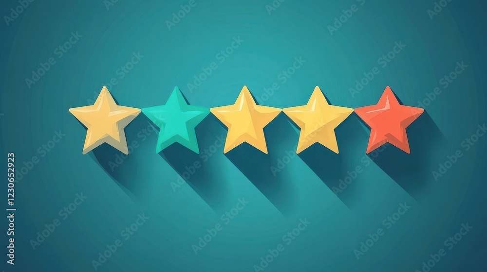 Five stars customer product rating review flat icon for apps and websites.eps Five stars customer product rating review flat icon for apps and websites.eps