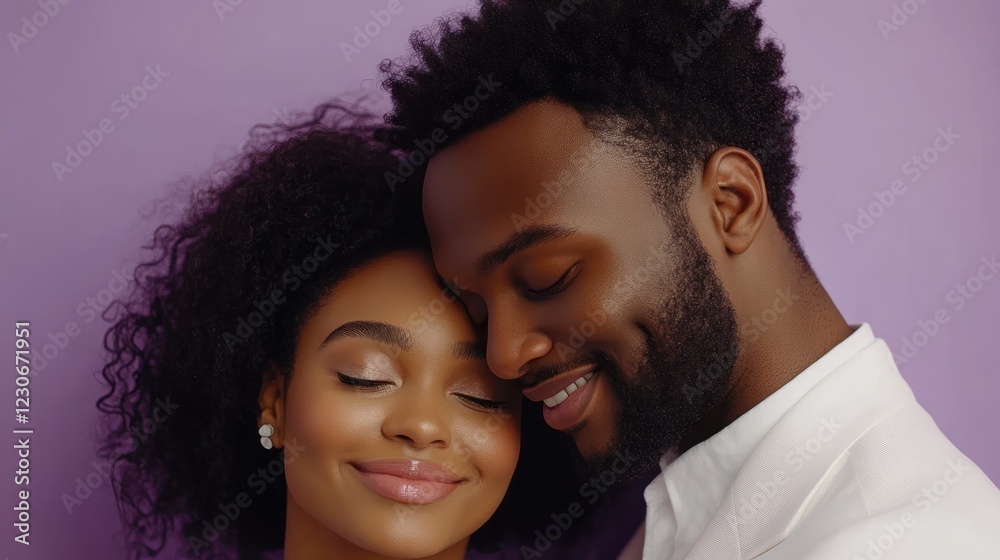 A Black Couple Sharing an Intimate Moment Together A Black Couple Sharing an Intimate Moment Together