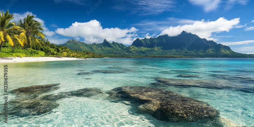 Fototapeta premium Tropical Island Beach Paradise