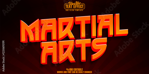 Kungfu editable text effect, customizable fight and martial 3d font style